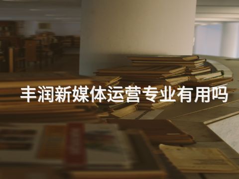 丰润新媒体运营专业有用吗(图1)