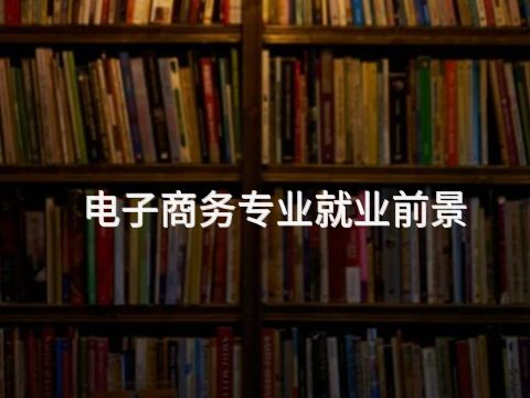 电子商务专业就业前景(图1) 电子商务专业就业前景(图1)