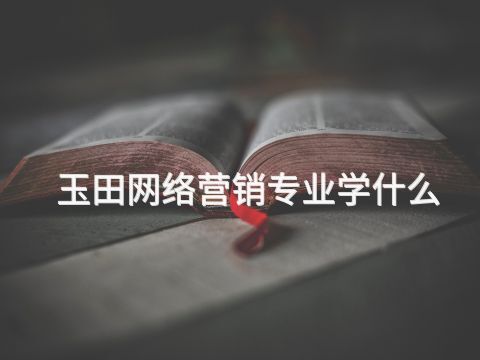 玉田网络营销专业学什么(图1) 玉田网络营销专业学什么(图1)