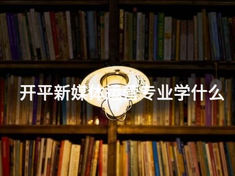 开平新媒体运营专业学什么(图1)