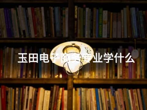 玉田电子商务专业学什么(图1) 玉田电子商务专业学什么(图1)