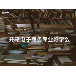 开平电子商务专业好学么