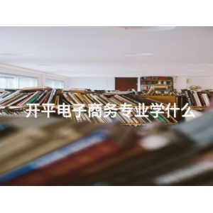 开平电子商务专业学什么