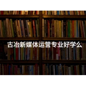 古冶新媒体运营专业好学么