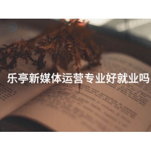 乐亭新媒体运营专业好就业吗