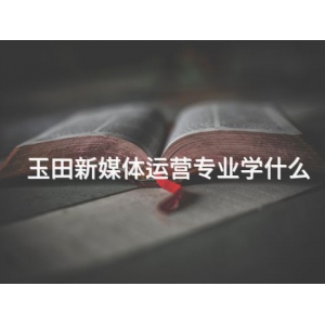 玉田新媒体运营专业学什么
