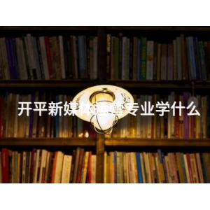 开平新媒体运营专业学什么