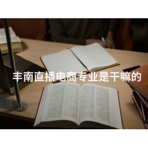 丰南直播电商专业是干嘛的